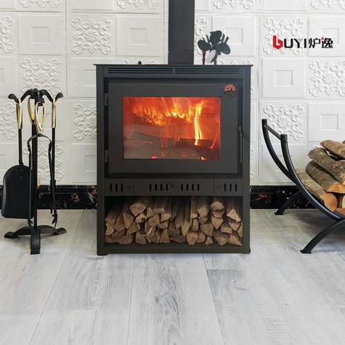 家用碳钢真火壁炉燃木取暖柴火炉北欧民宿别墅客厅供暖壁炉芯室内