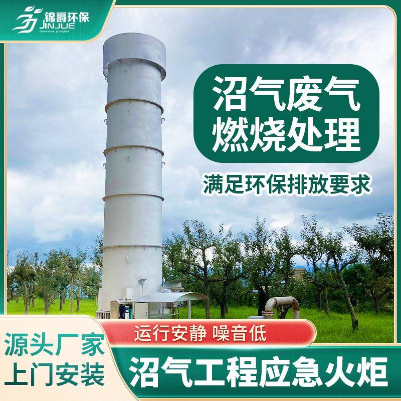 沼气燃烧火炬200方内燃式沼气火炬沼气废气无害化处理设备