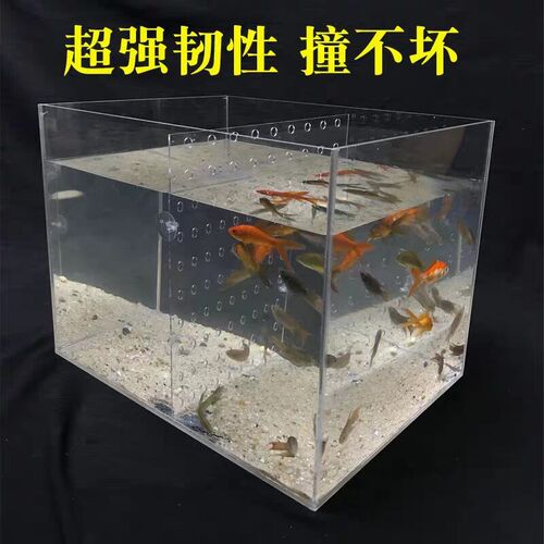 透明鱼缸盖上盖盖板网板防跳网混养隔板PC板任性好强度高专业定制