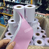 75X60两联收银纸无碳打印纸两层针式 60二联白红双层76mm 小票纸75