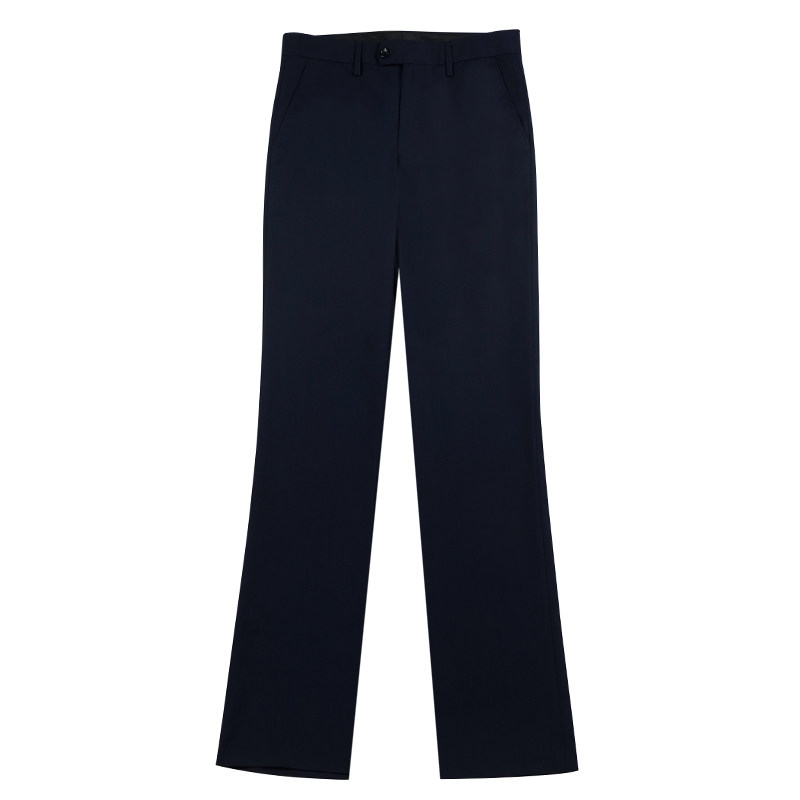 男装白色微喇阔脚西裤男商务修身直筒西装裤英伦休闲免烫大脚裤子