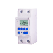 时控开关220V导轨式 微电脑自动循环定时开关招牌灯小型智能定时器