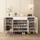 架 柜家用门口入户大容量玄关一体客厅靠墙收纳奶油风鞋 法式 藤编鞋