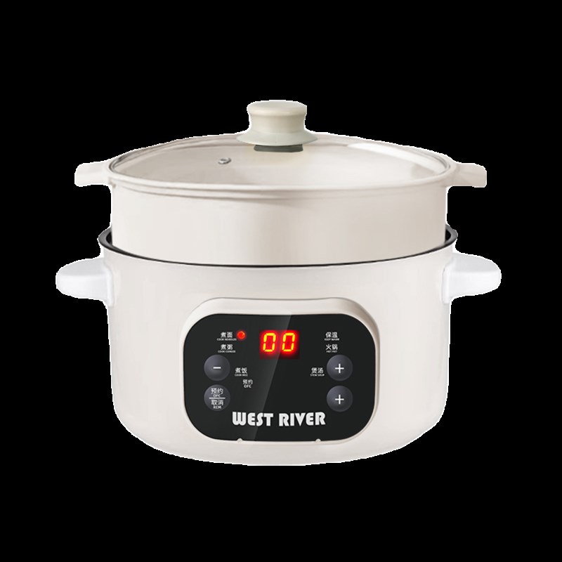 智能电煮锅全自动电炒锅多功能电饭锅宿舍家用电火锅蒸煮预约保温