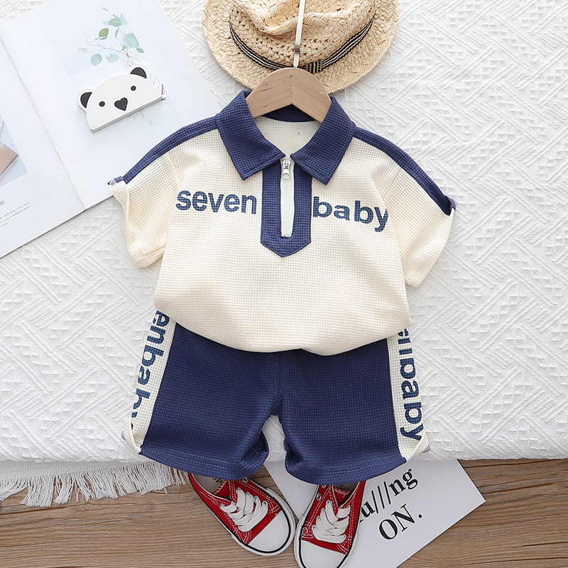 男宝宝夏装1岁半7七10一8八6九9十7个月婴儿夏季衣服分体夏天套装