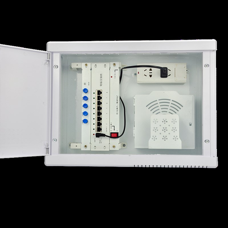 弱电箱模块套装光纤箱电源模块一进7出网络交换机模块条共享上网
