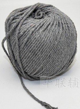 2/3/4mm粗灰色棉线绳棉绳包装线包装绳粽子线绳子灰色包扎滚边线