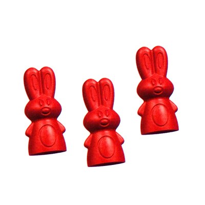 5.5cm 16连小兔子巧克力模具 PC-1644 卡通朱古力PC材料 烘焙模具