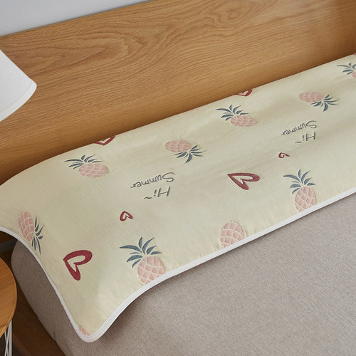 纯棉双面双人长款一米二一米五一米八长防头油枕巾防螨抗菌一个