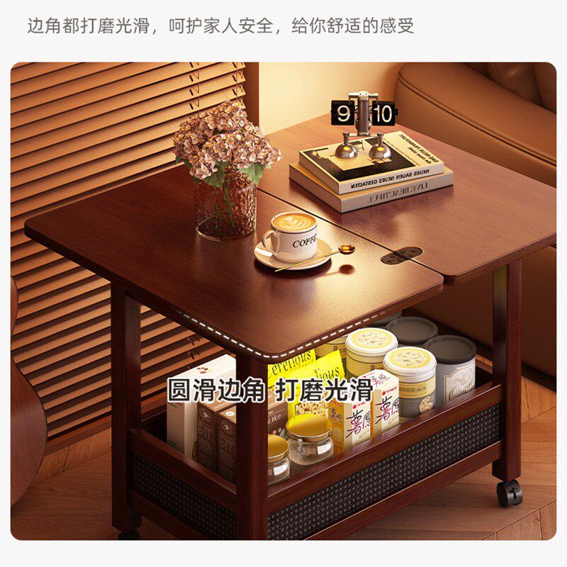 沙发边几茶几迷你小桌子可移动边柜侧柜客厅小方桌卧室床头置物架
