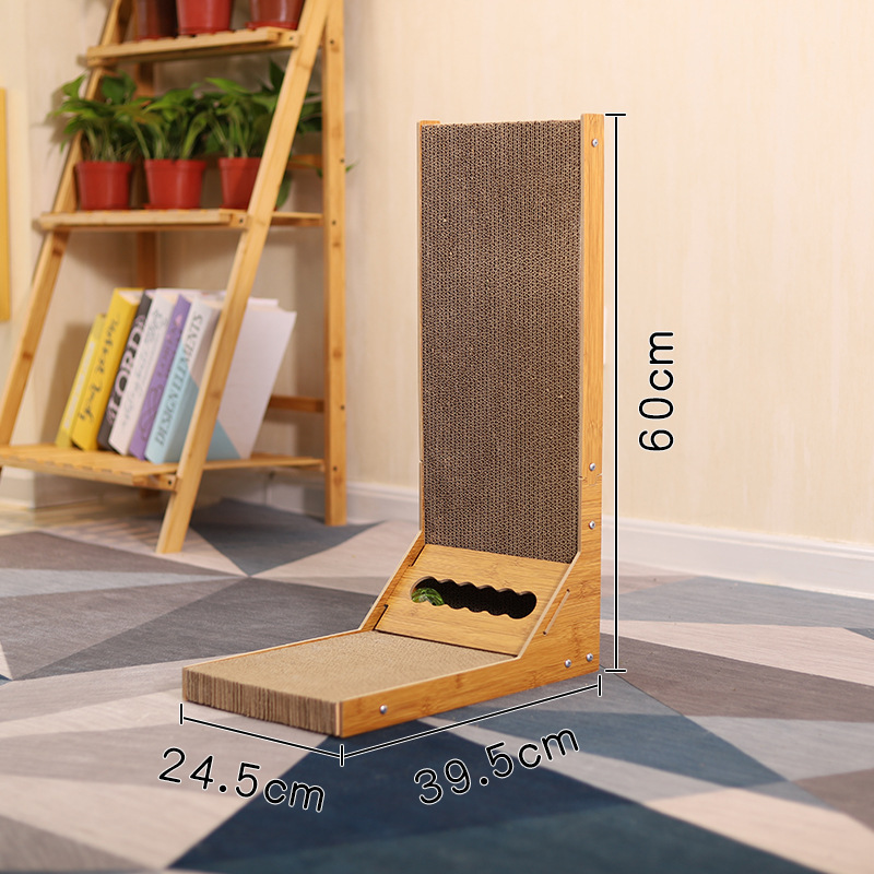 L型猫抓板耐磨不掉屑耐用特大号瓦楞纸立式靠墙猫爪板猫咪玩具