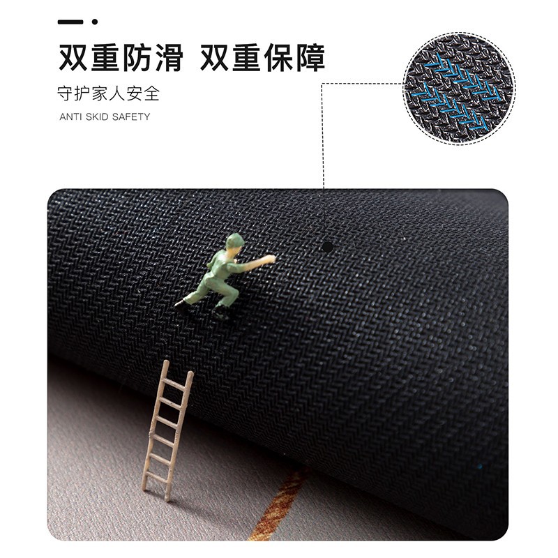 美式条纹软硅藻泥地垫防脏免洗防滑垫家用吸水吸油可擦洗厨房脚垫