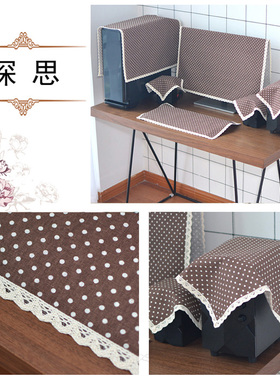 32寸曲面屏显示器台式电脑防尘罩222427寸一体机盖布定做布艺遮尘