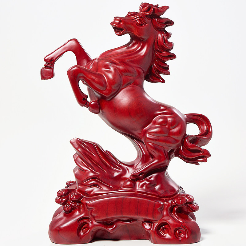 红花梨木雕马到成功摆件实木十二生肖马家居工艺装饰摆设开业礼品,家居饰品,装饰摆件,淘宝优惠券,粉丝福利购,淘宝优惠卷