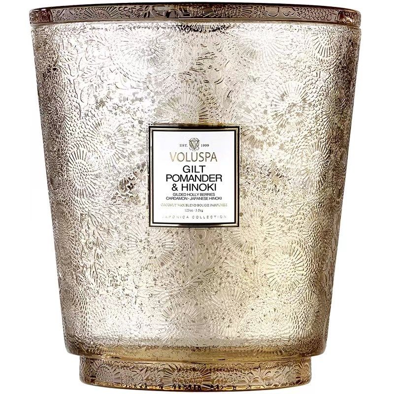 VOLUSPA香薰蜡烛超大空间扩香浮雕安神助卧室眠生日新结婚礼物