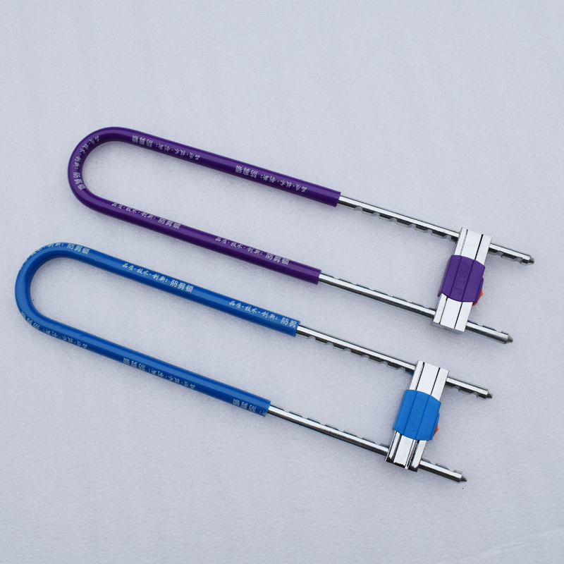 加长u型锁特长加粗U形锁玻璃门锁双门锁双开门锁店铺商铺防盗门锁