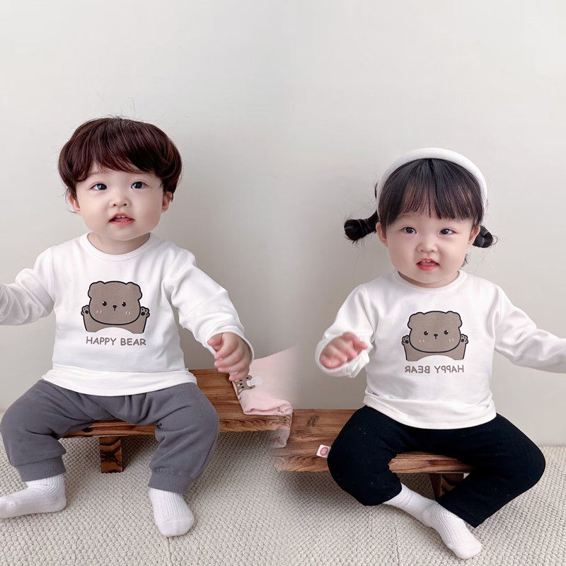 男女宝宝纯棉无骨T恤春秋季婴儿长袖上衣小童秋装打底衫儿童衣服,童装/婴儿装/亲子装,T恤,淘宝优惠券,粉丝福利购,淘宝优惠卷