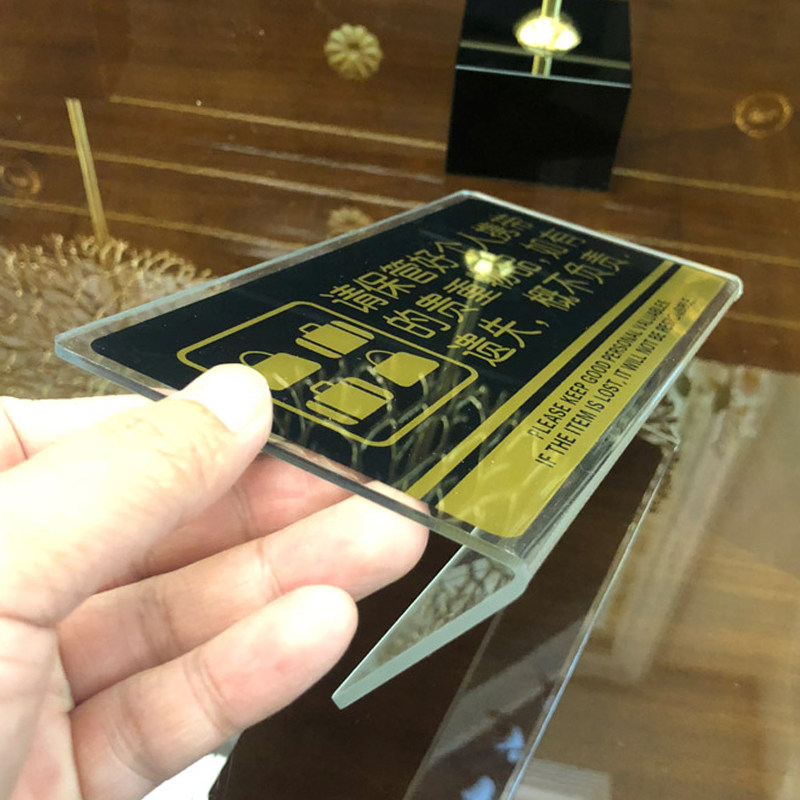 暂停收银温馨提示牌亚克力台牌标识牌商场超市酒店宾馆台卡立牌桌