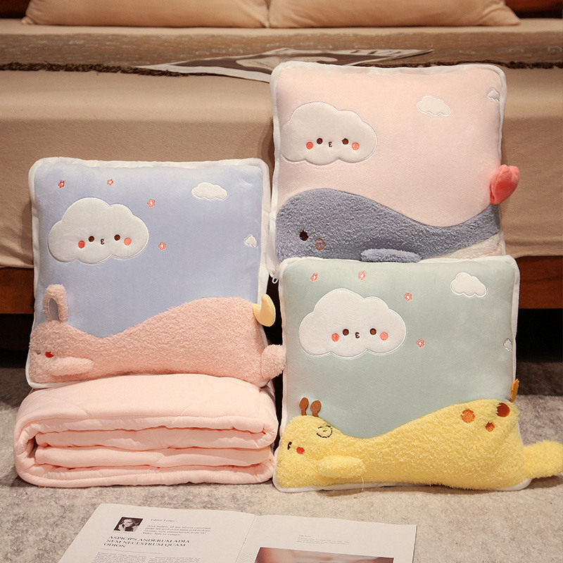 抱枕被子两用夏季办公室折叠午睡枕头空调毯子二合一汽车靠枕车载,居家布艺,抱枕被,淘宝优惠券,粉丝福利购,淘宝优惠卷