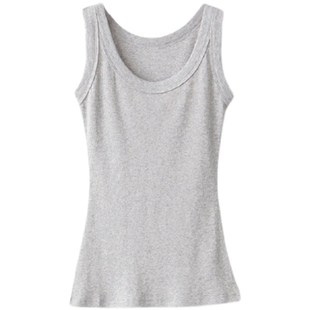 2024春夏宽肩带吊带背心女瑜伽内搭外穿防走光遮副乳修身显瘦上衣