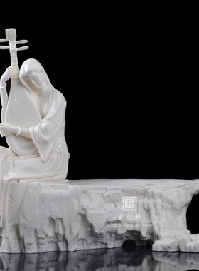 乡愁 德化白瓷古典仕女美女人物雕塑工艺品客厅家居礼品摆件