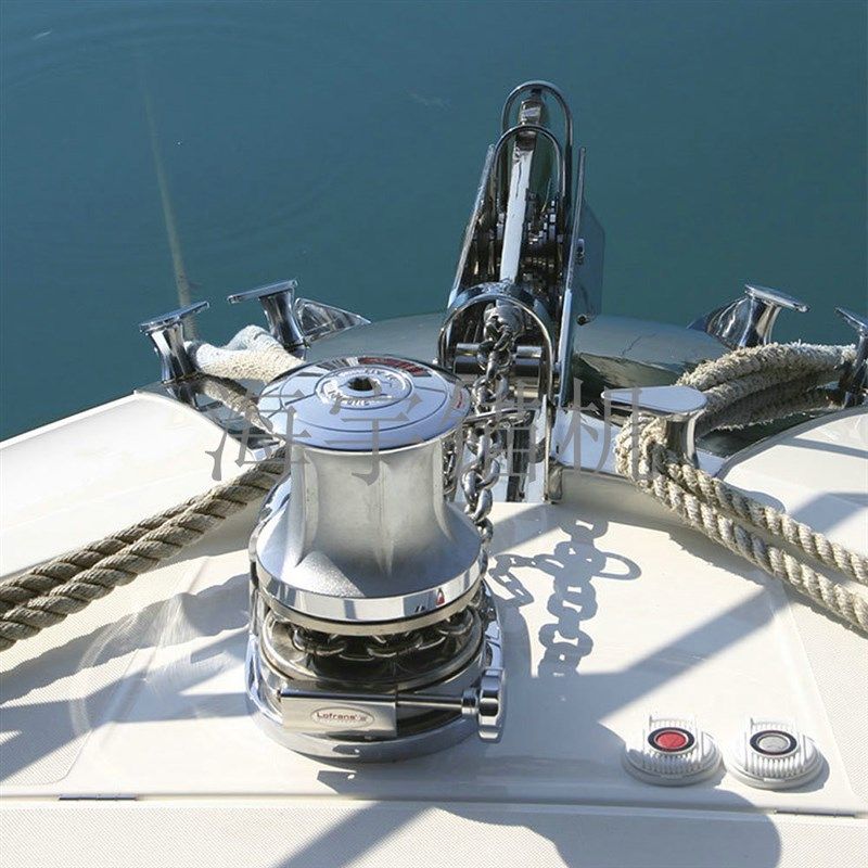 游艇船用电动锚机立式绞盘120015001800瓦12伏 24伏带配件价格