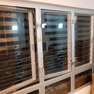 透明 亞克力PMMA 亞加力 防小孩墮樓窗花 攔猫网 防猫网 透明窗花