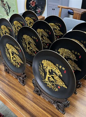 芜湖铁画非遗手工艺中国风迎客松摆件安徽特色伴手礼合肥实体店