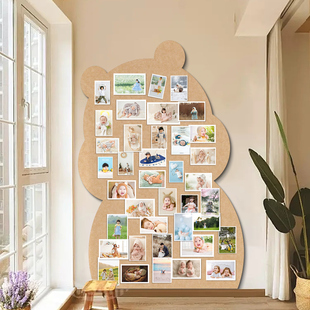 定制羊毛毡板照片墙软木板房间装饰背景板宿舍创意墙面宝宝拍立得