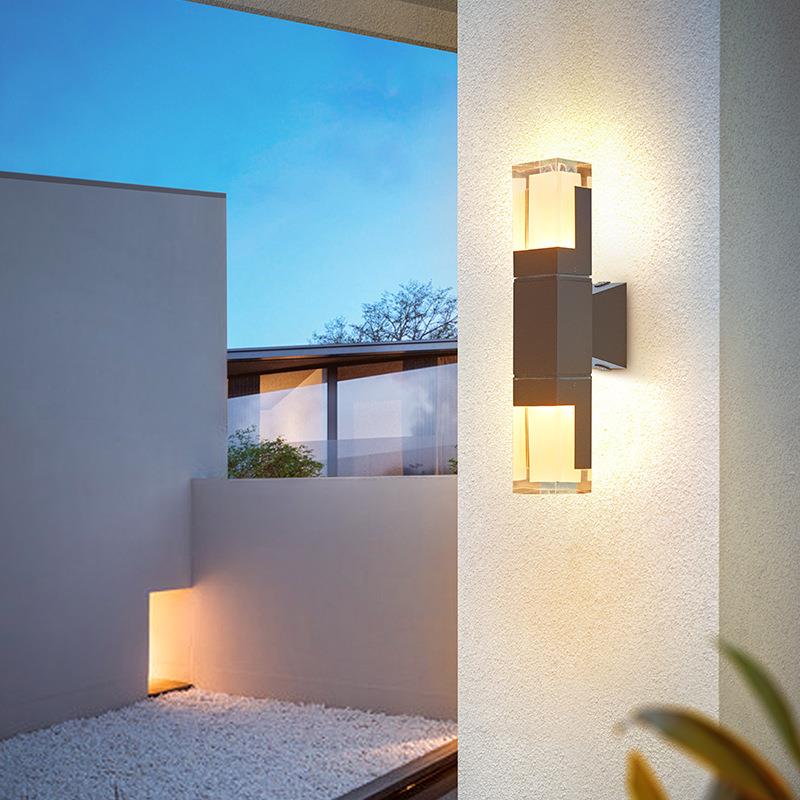 户外壁灯防水现代简约led墙壁灯别墅小区庭院楼梯过道走廊阳台灯