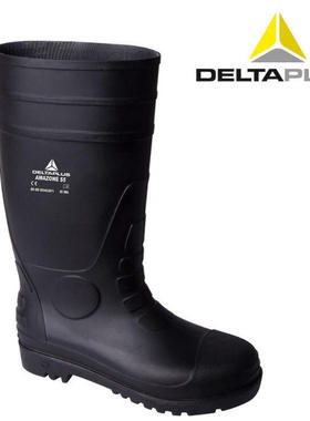 代尔塔301407防化靴 油田防砸耐油劳保水鞋 PVC耐酸碱安全靴