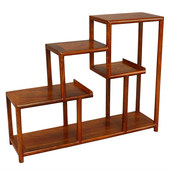 博古架实木中式 花梨多宝阁置物架展示柜陈列柜古董架茶叶架子摆件