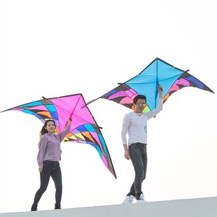 潍坊风筝 高档伞布妖姬风筝 巨型大型成人大三角风筝好飞易飞包邮