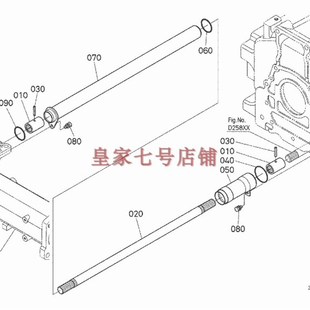 久保田拖拉机万向传动轴704K854954KQ四驱动传动轴花键轴前桥配件