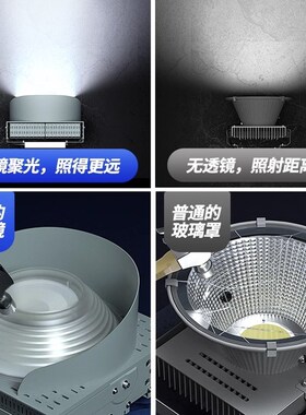 户外车间大功率广场led塔吊照明灯庭院防水防眩目球场工程强光灯