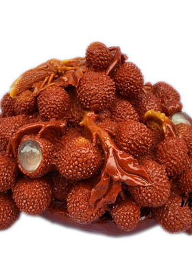 荔枝芙蓉石仿寿山石摆件新中式家居玄关客厅电视柜工艺品桌面装饰