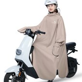 新款 全身防暴雨男女单人电动摩托自行车骑行高端户外雨披 雨衣长款