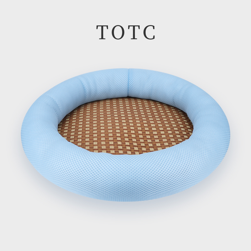 totc猫窝夏季凉窝圆窝宠物窝四季通用夏天凉席猫咪床冰垫宠物用品