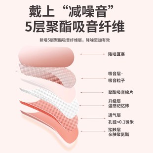 耳塞睡眠睡觉专用超级隔音不伤耳朵防打呼噜防噪音晚上防吵神器