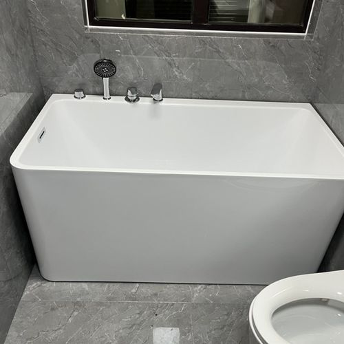 维嘉独立式浴缸家用卫生间亚克力浴盆小户型1-1.7米迷你日式深泡