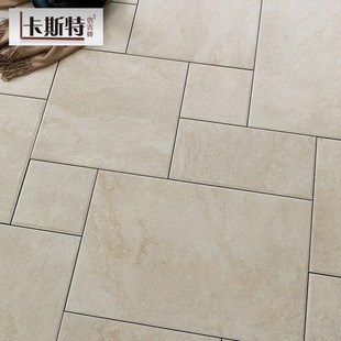 法式古堡风子母拼莱姆石瓷砖民宿客餐厅防滑地砖庭院仿古砖咖啡店