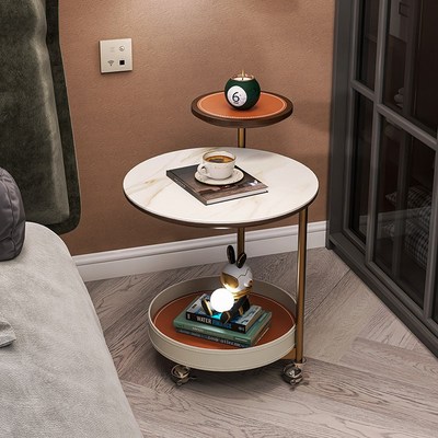 创意床头柜可移动小边几家用卧x室轻奢高级感2025新款床边置物架