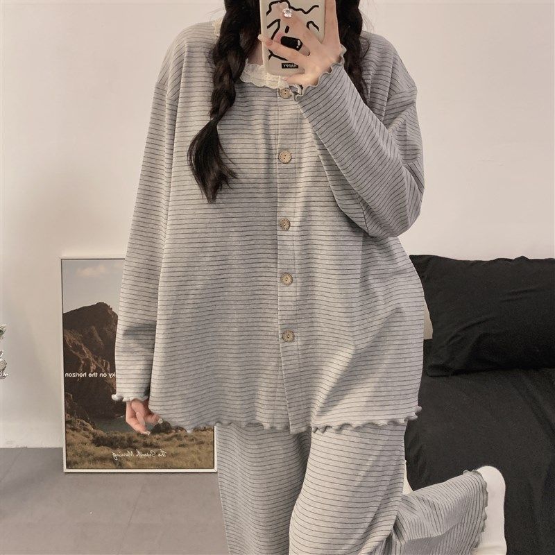 带胸垫长袖月子服春夏秋季怀孕哺乳睡衣女孕妇孕期哺乳家居服套装,孕妇装/孕产妇用品/营养,家居服套装,淘宝优惠券,粉丝福利购,淘宝优惠卷