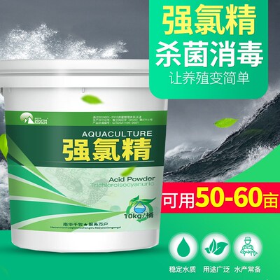 氯片强氯精水产专用三氯异氰酸消毒片颗粒游泳池鱼池塘杀菌除臭剂