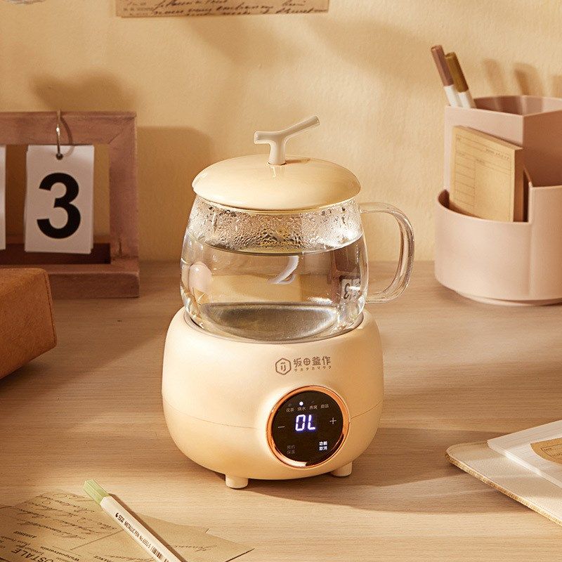 坂田釜作养生杯办公室小型多功能电炖煮茶器电加热迷你煮花茶器