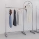 挂衣架童装 不锈钢落地式 店展示架衣服正侧挂架移动带轮 店女装 服装