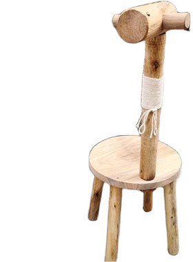 实木小鹿创意个性小凳子花架阳台花园庭院装饰幼儿园装饰摆件