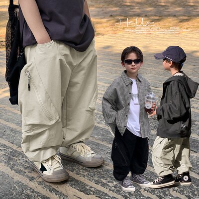 【超大口袋】源源家童装2025春季新款儿童休闲裤男童裤子宝宝长裤