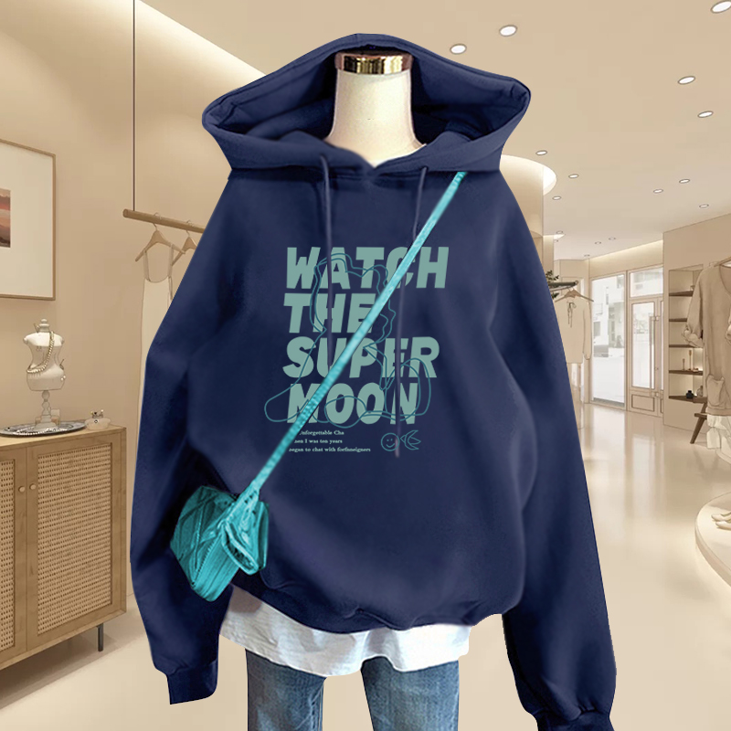 哺乳卫衣冬装外出辣妈款加绒时尚哺乳期衣服大尺码显瘦女秋冬季上