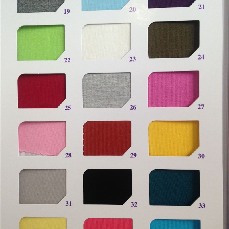 针织面料 32支精棉氨纶汗布 精梳染色拉架服装面S料 t恤面料纯棉